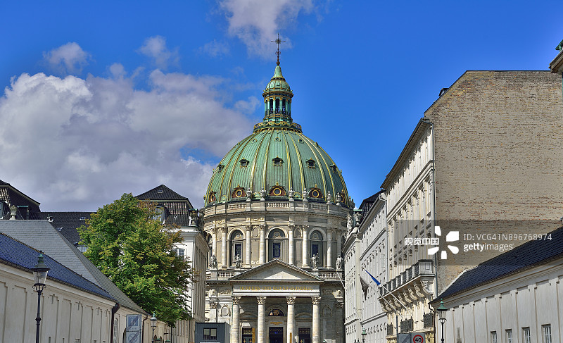 amalienborg place square, copenhagen, denmark