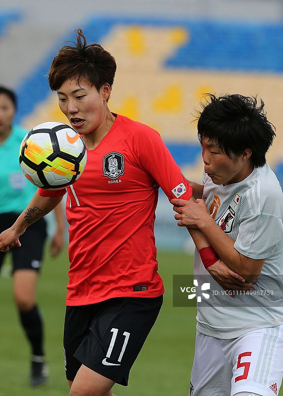 2018女足亚洲杯小组赛:韩国0-0日本