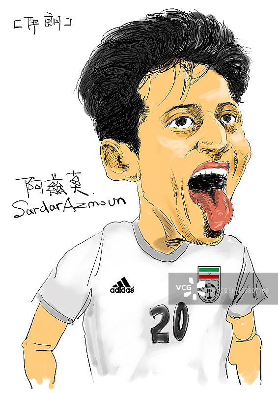 漫画:2018俄罗斯世界杯各队球星