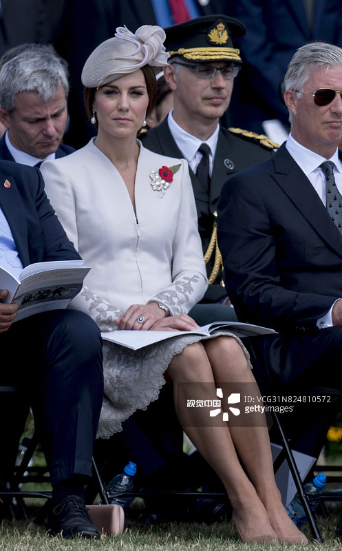 帕斯尚尔战役百年纪念活动举行,比利时国王夫妇,英国查尔斯王子,威廉