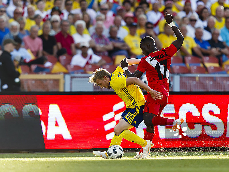 2018国际足球友谊赛:瑞典0-0秘鲁