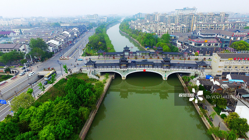 江苏扬州:航拍中国大运河春色美如画