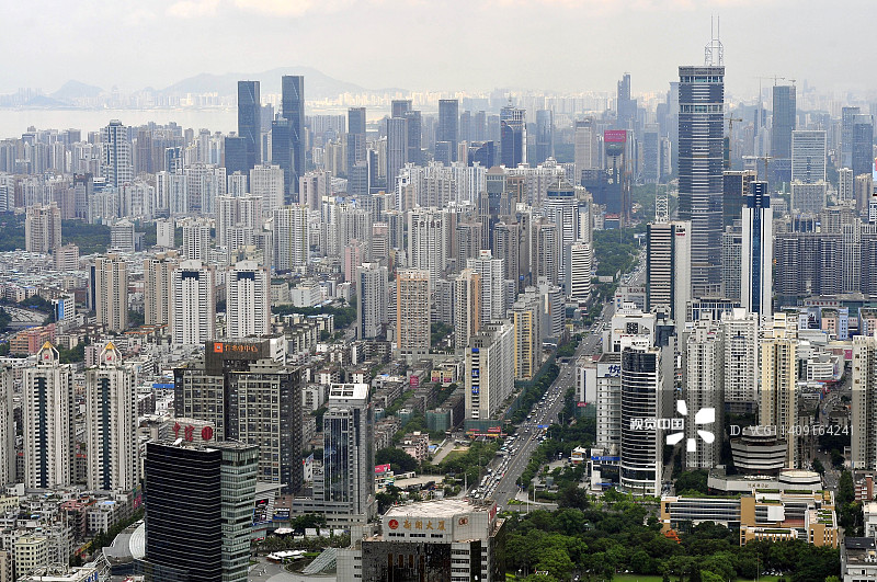 深圳:站在地王大厦俯瞰深圳经济特区