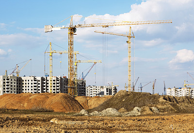 Machinery on the Building yard: environmental damageåæå¾çç´ æ - E+