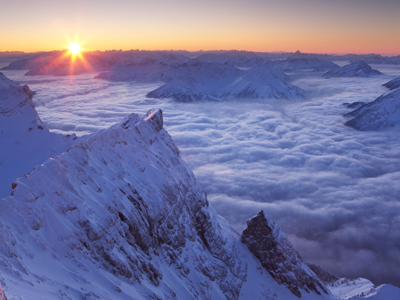 Mt. Zugspitze - bavaria, germany gettyimages图片素材
